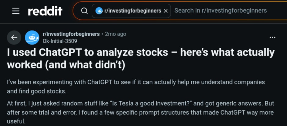 chatgpt stock trading